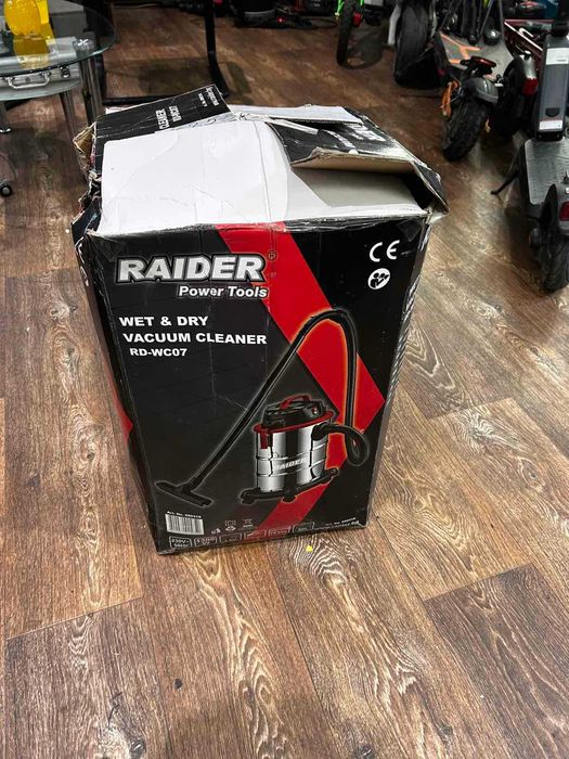 Прахосмукачка за сухо и мокро почистване Raider RD-WC07 (30L) – В кашон