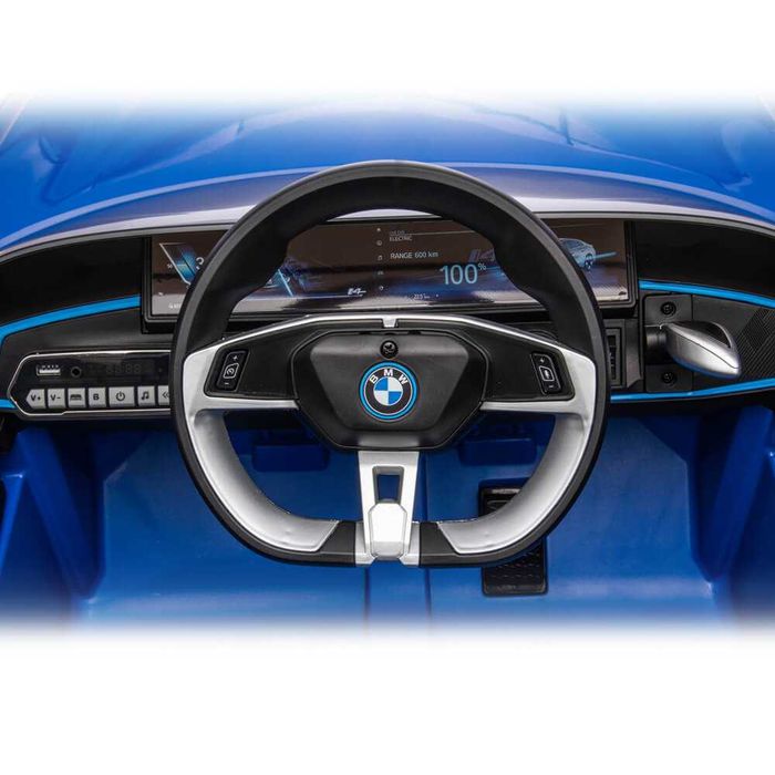 Masinuta electrica BMW i4, neagra,garantie!,CADOU:NR AUTO PERSONALIZAT