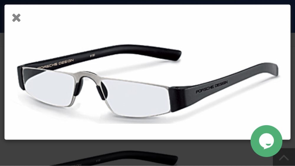 Ochelari Porsche Design citit vedere aproape
