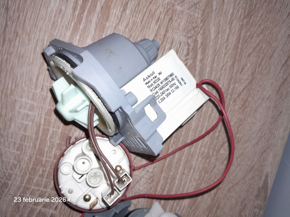 Pompa evacuare apă mașină spălat vase două modele