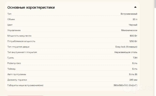 Микроволновая печь Goodwell 2021 BG