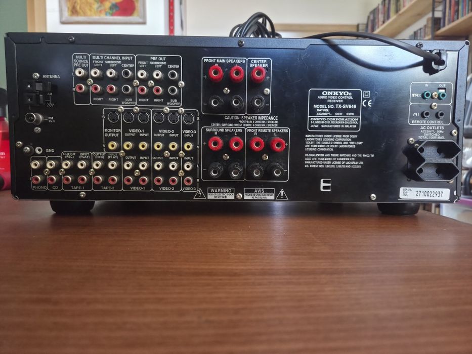 Amplificator-Receiver Audio-Video Onkyo TX-SV646 - Hi- Fi Discrete Output - Sunet Impecabil