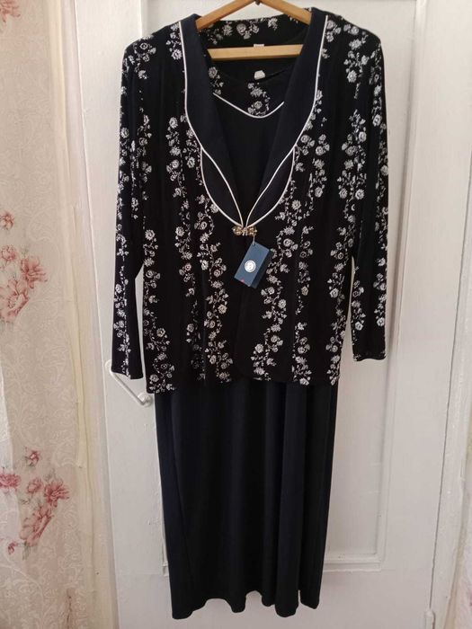 Платье-костюм, с жакетом