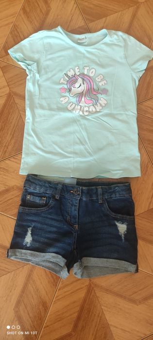 Къси панталонки и тениски 8-9 год