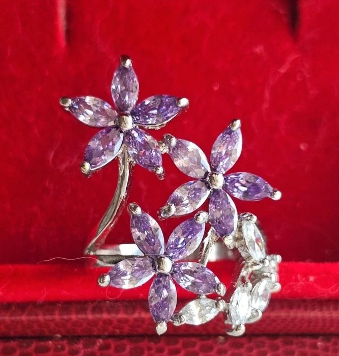 Inel damă nou finuț din argint stantat 925