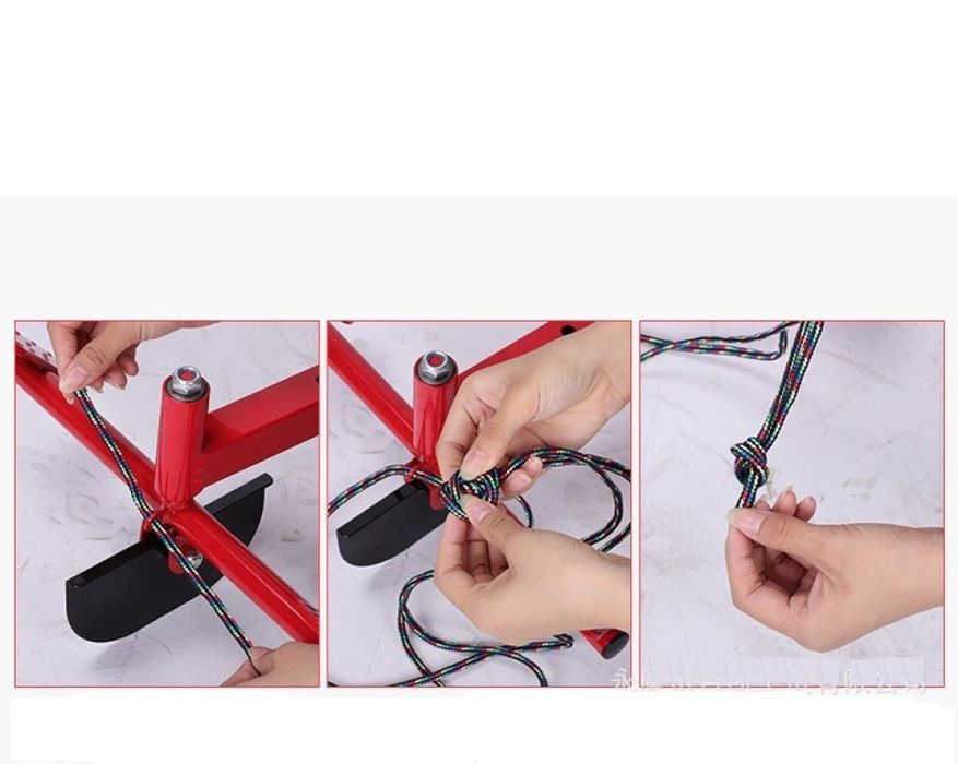 Разглобяема снежна шейна със ски и щеки, въже за теглене/ Цвета се изп