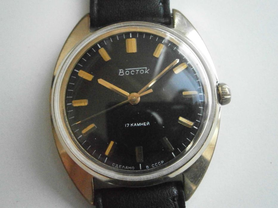 ВОСТОК кал. 2409 - командирската машина! СССР, Au 20, каса 35,5мм!