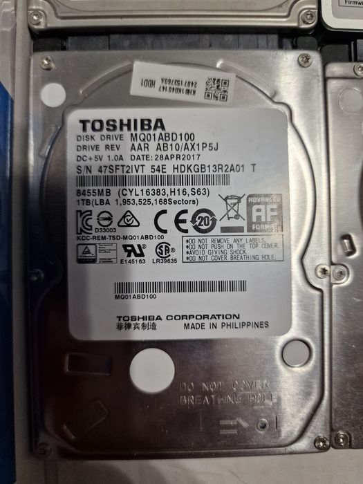 HDD, жёсткие диски на ноутбук
