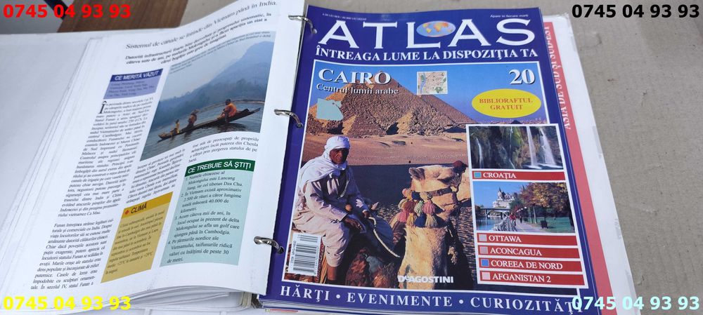 carte carti atlas Deagostini intreaga lume la dispozitia ta