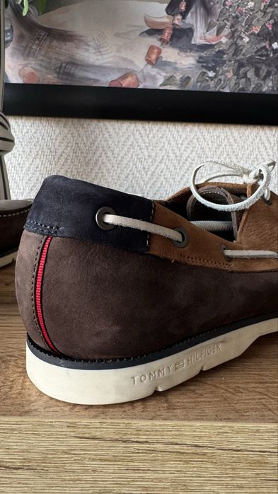 Мъжки кожени мокасини Tommy Hilfiger Номер 48