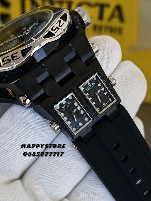 INVICTA Carbon Hawk automatic Black 55 mm, Инвикта нов мъжки часовник