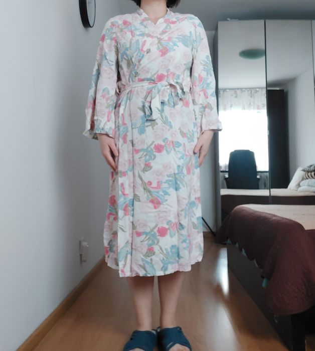 Halat subtire, model floral, 100% vascoza (M/L)