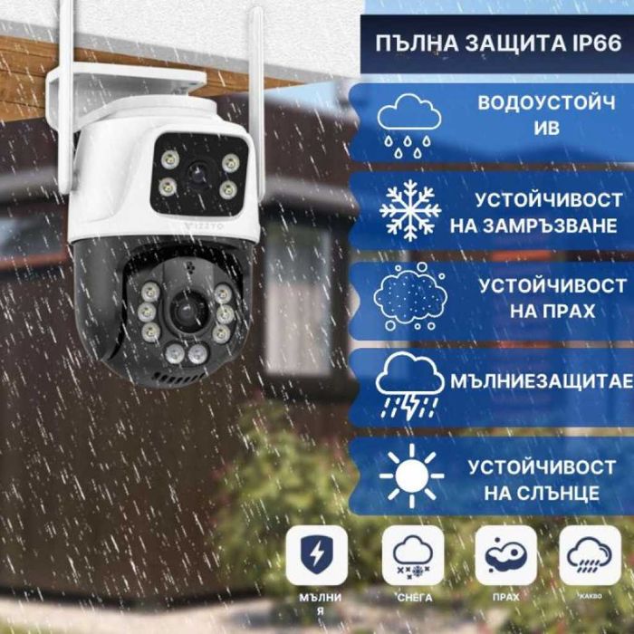 Двойна камера с AI WiFi 6 Mpx iCSee