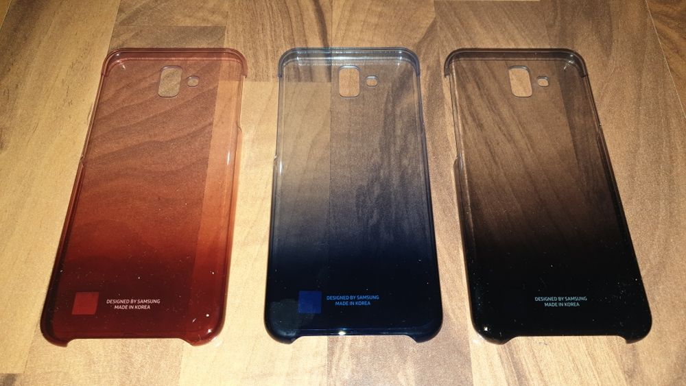 Husa originala Samsung Gradation Cover Galaxy J6+ J6 Plus +folie cadou