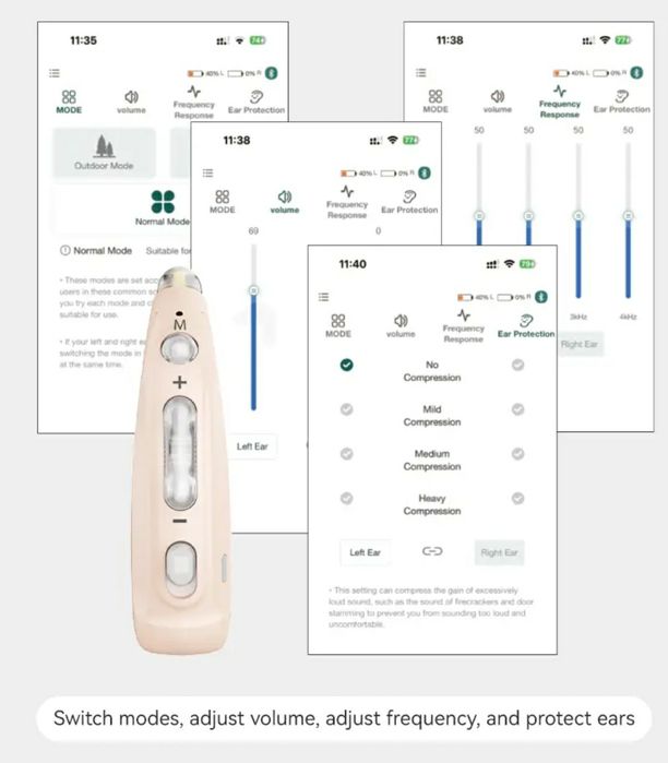 Слуховой аппарат цифровой блютуз app