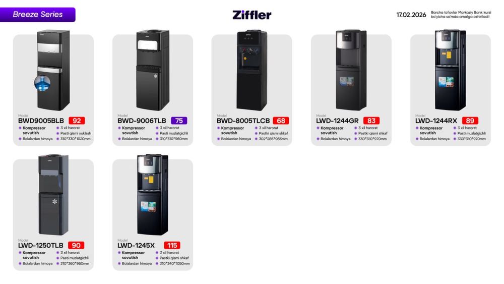 Ziffler immer suv kuller вода куллер