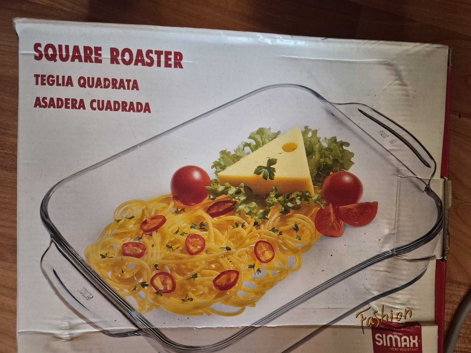 Tavă pătrată din sticlă termorezistentă (Square Roaster)