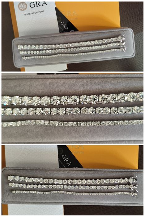 Brățară moissanite diamante 26 carate pietre 1 carat