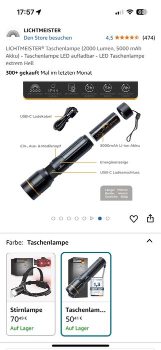 Фенер за лов,риболов,туризъм и др.