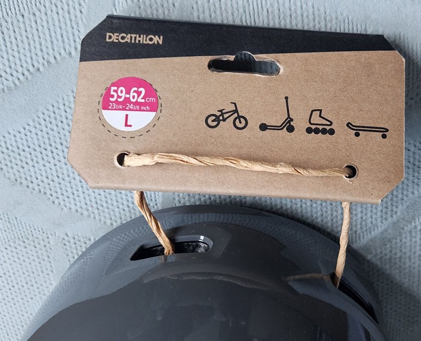 Каска за ролери, скейтборд, тротинетка MF500, ТЪМНОСИВА