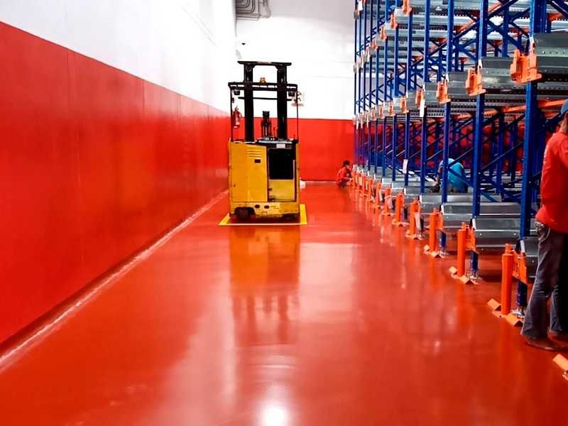 Полимерные эпоксидный полы. Шлифовка бетона