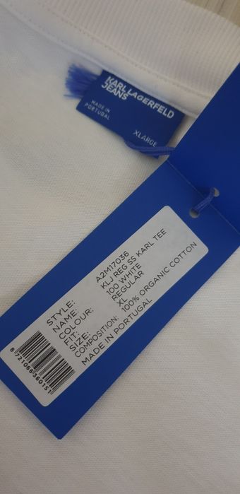 Karl Lagerfeld Cotton Mens Size XL НОВО! ОРИГИНАЛ! Мъжка Тениска!