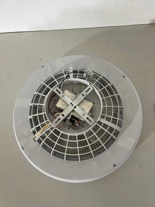 AHXIAOZN Plafonieră LED RGB cu ventilator de tavan, dimabilă, telecomandă și control prin aplicație
