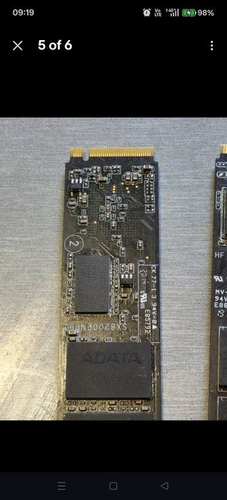 Ssd nvme 1tb, 2 bucăți defecte Adata și Aorus
