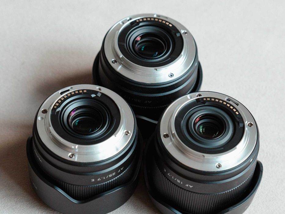 Обективи Viltrox 15mm, 25mm и 35mm f/1.7 за Sony E