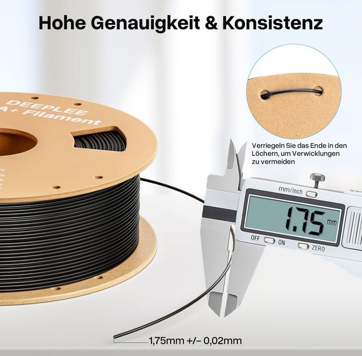 Filament pentru imprimantă 3D DEEPLEE PLA+ 1.75mm!
