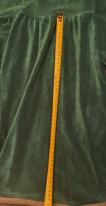 Rochie fete, reiat catifea, verde, 146, noua