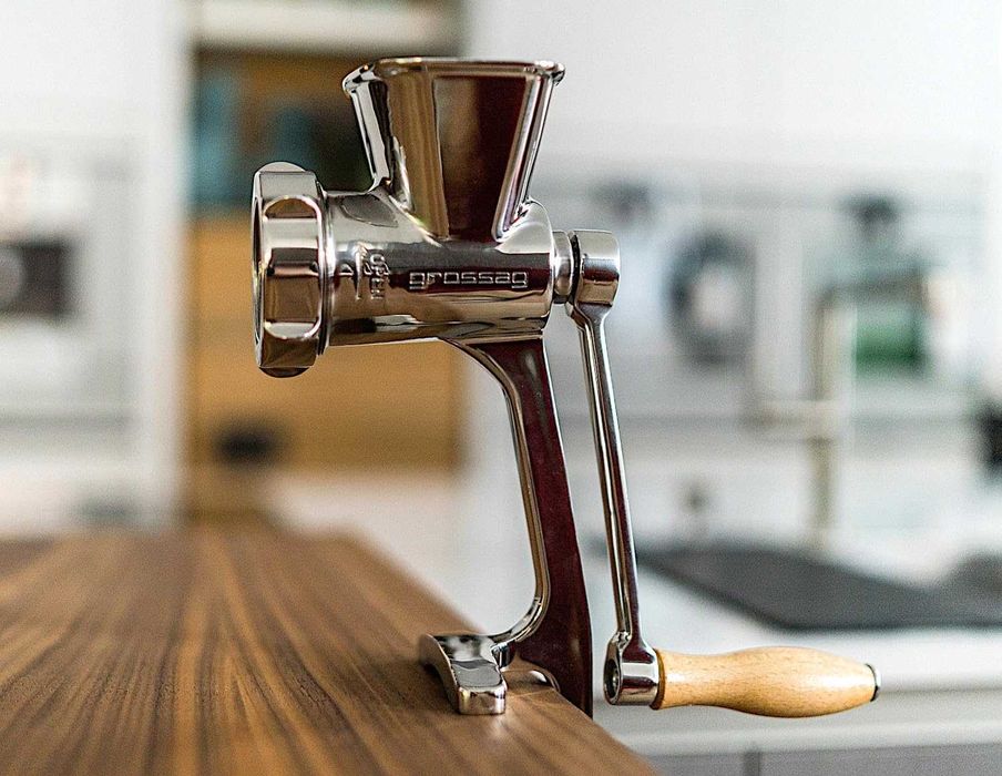 Ръчна месомелачка Grossag HFW5 HFW 5 от неръждаема стомана