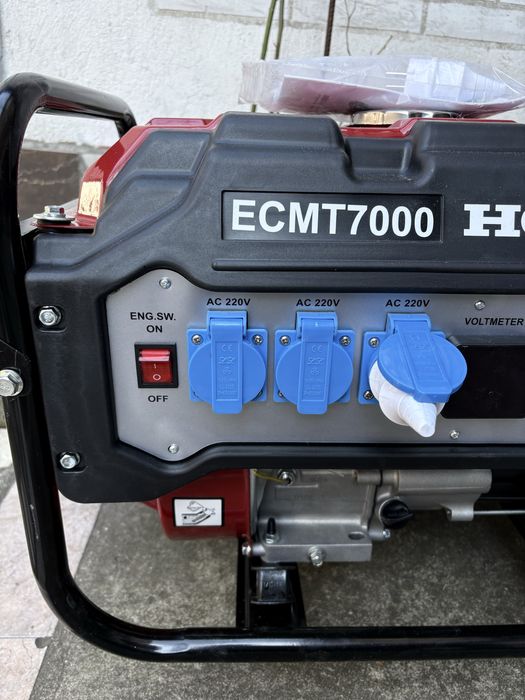 Бензинов трифазен генератор за ток Honda ,7.0 Kw , 8.1 часа