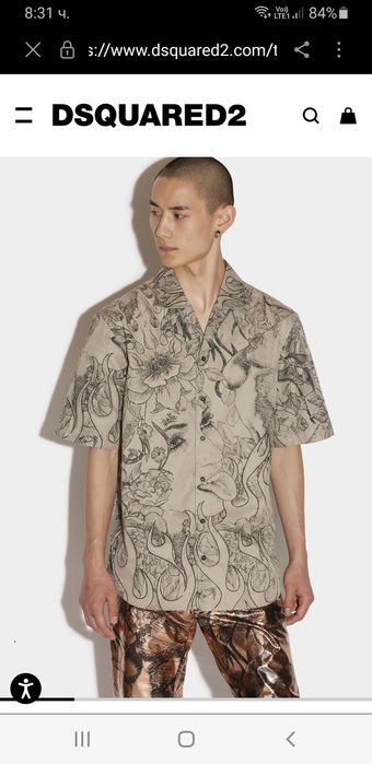 DSQUARED2 Cotton Made in Italy Size 50 / L НОВО ! ОРИГИНАЛ! Мъжка Риза
