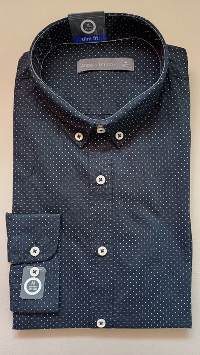 Cămăși slim mânecă lungă noi, cu etichetă