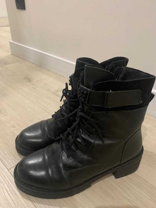 Зимние, кожаные ботинки 37 размера