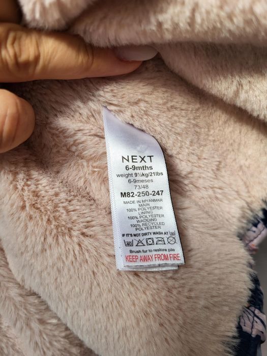 Geacă de iarnă Next, fetiță, mărimea 6-9 luni. Stare foarte bună