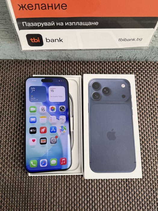 НОВ!*ЛИЗИНГ* iPhone 17 Pro Max 90лв/м 256* / BLUE*17 про макс