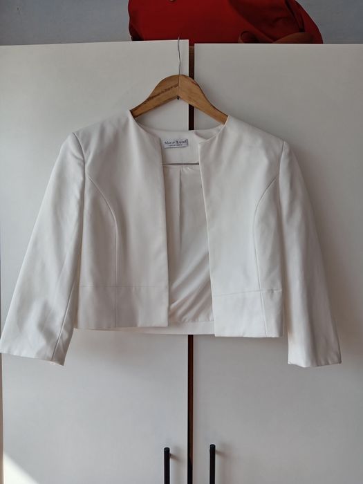 Укороченный белоснежный пиджак