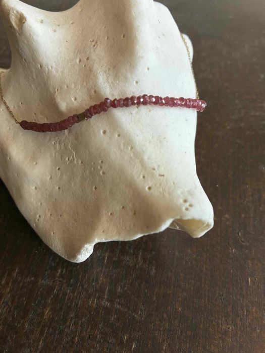 Колие с фасетиран рубин и колие с фасетиран турмалин