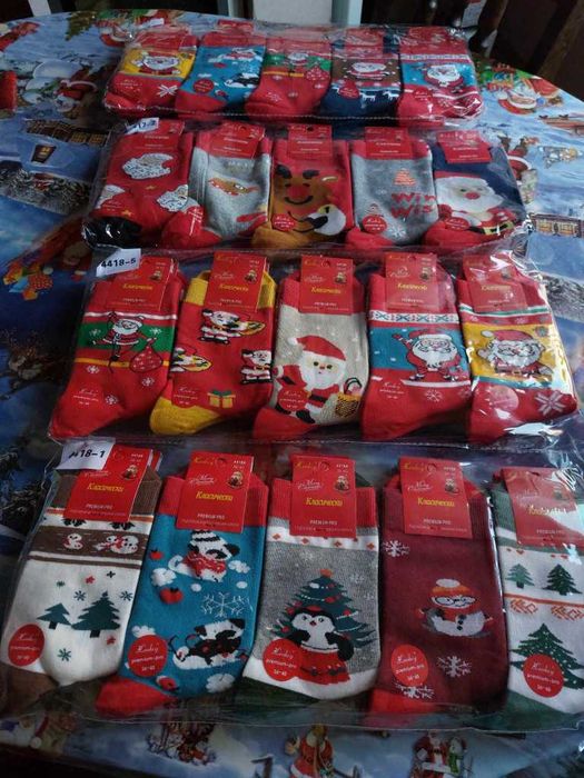 Дамски чорапи с коледни мотиви