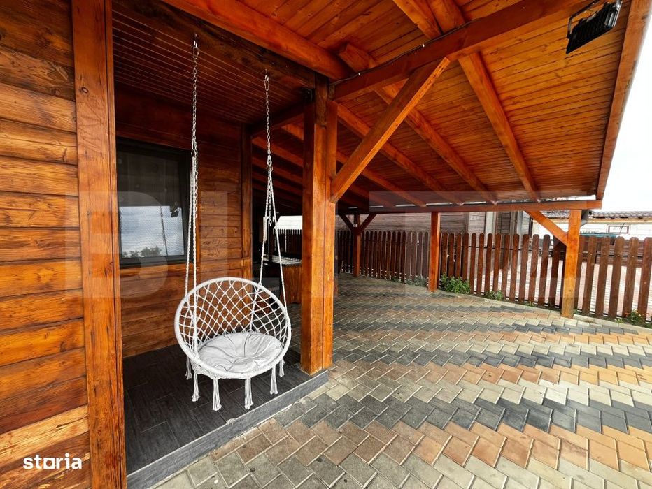 Cabana cu 3 dormitoare, 3 bai, terasa si teren de 400 mp in Baile Figa