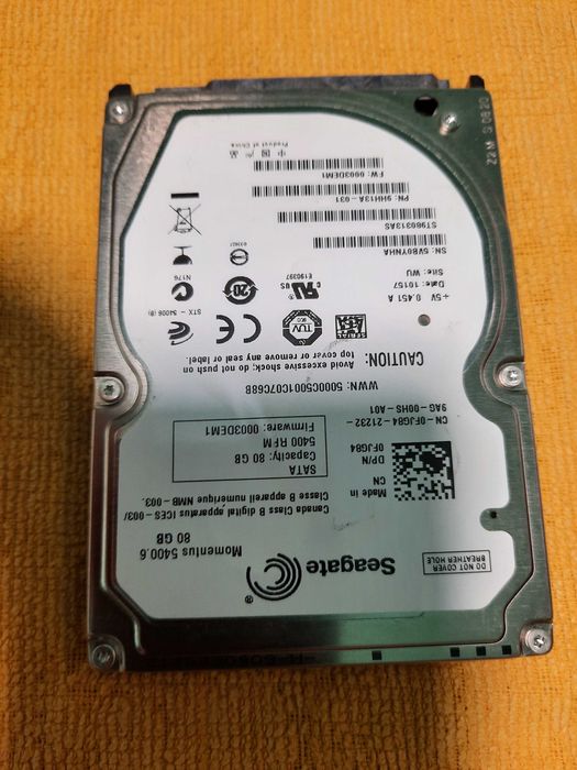 Hard 80GB Dell Latitude E5400