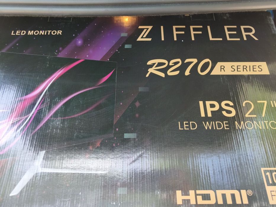 27"IPS Ziffler Full HD R270 60Hz.Монитор в полном комплекте.