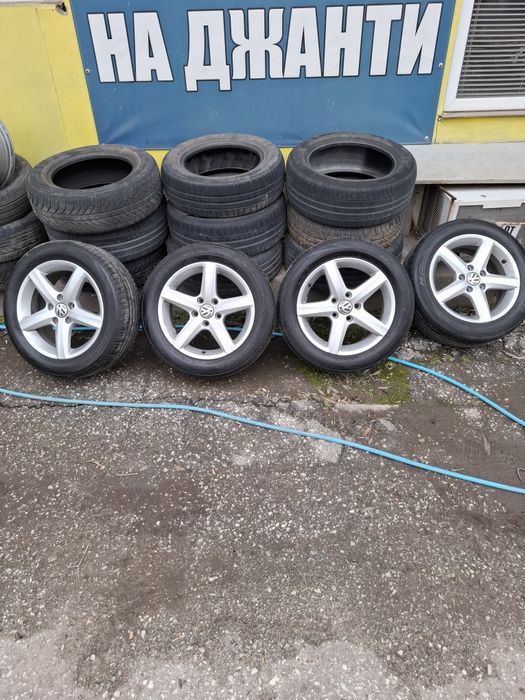 Алуминиеви Джанти 5х112/16"/6.5J/57.1/ЕТ42 с хубави гуми 205 55 16
