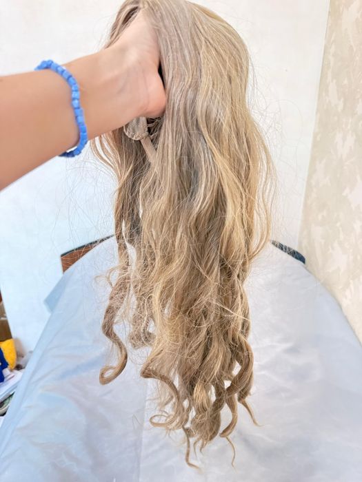 Искусственные волосы русые