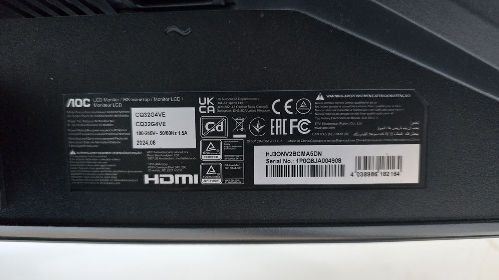 Monitor Gaming AOC 2K QHD 180Hz – Stare excelentă