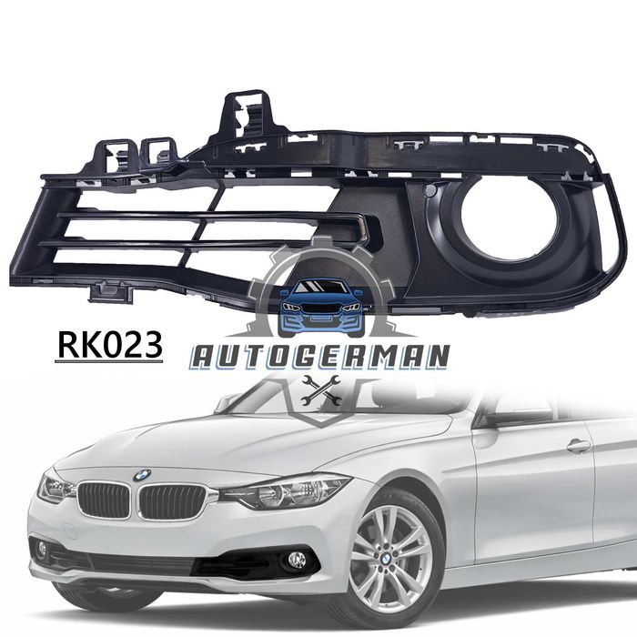 Решетка за предна броня на BMW F30 F31 LCI Facelift халогенни светлини