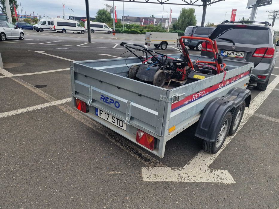 REMORCA 750KG Inmatriculata RO cu O AXA sau DOUA ITP+FISCAL