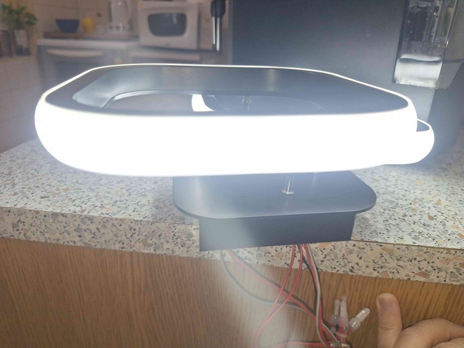 11.2-инчов 12W квадратен LED плафон, с ярка студена бяла/естествена